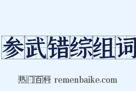 参武错综组词是什么意思的图片